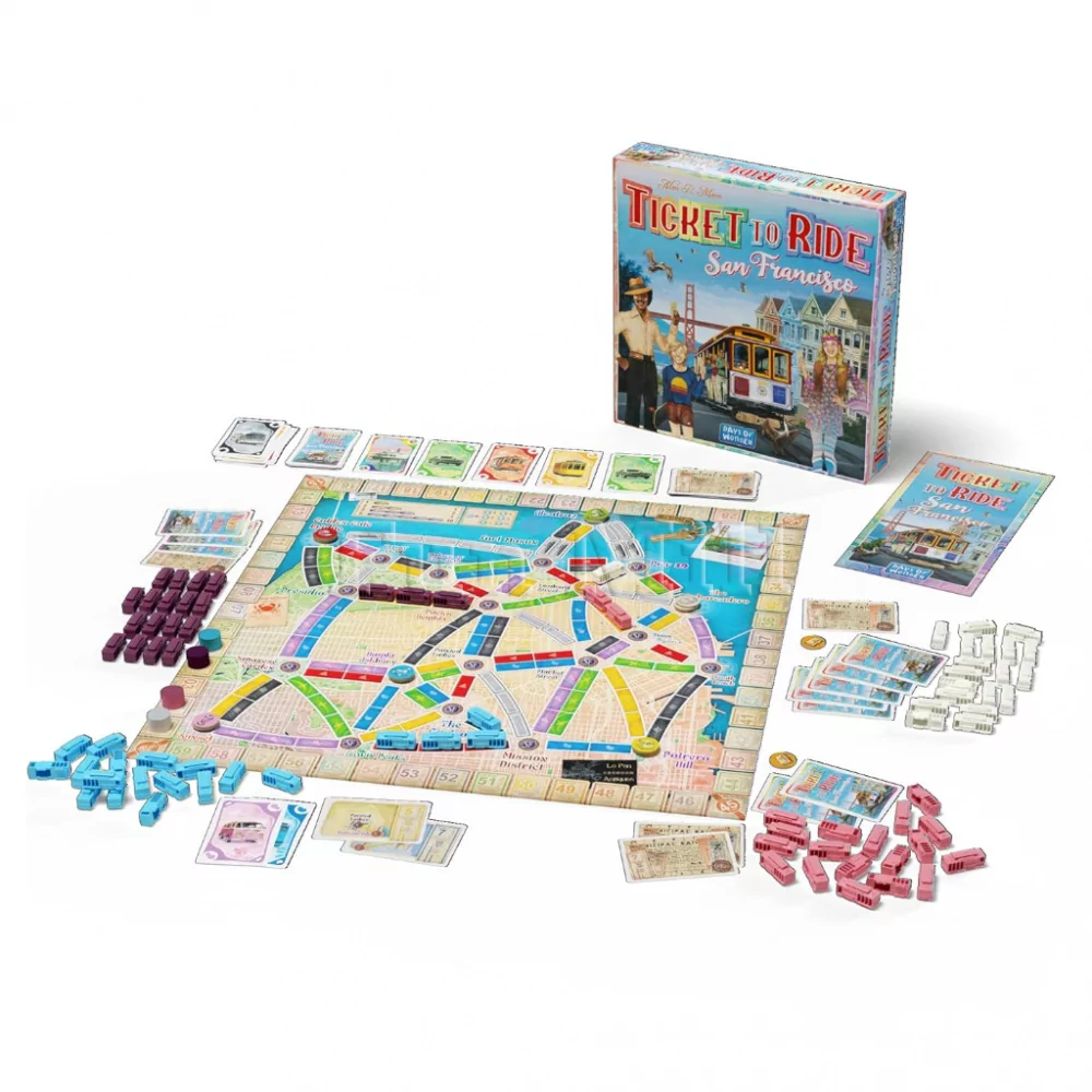 Настольная игра Ticket to Ride: San Francisco (Билет на Поезд. Сан-Франциско)