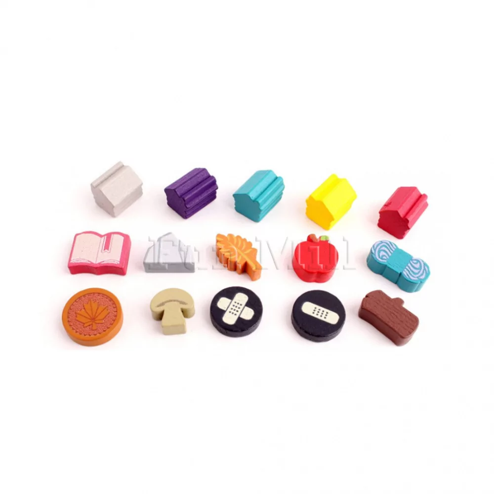 Деревянные компоненты для настольной игры Уютная Опушка (Creature Comforts Wooden Bits)